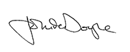 signature of John Doyle, the Victorian Auditor-General