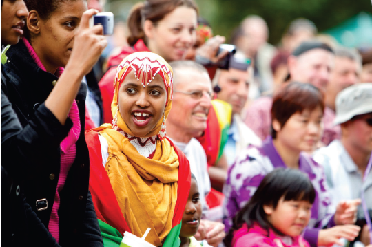 Crowd at VIVA Festival - Photo courtesy of the Office of Multicultural Affairs and Citizenship
