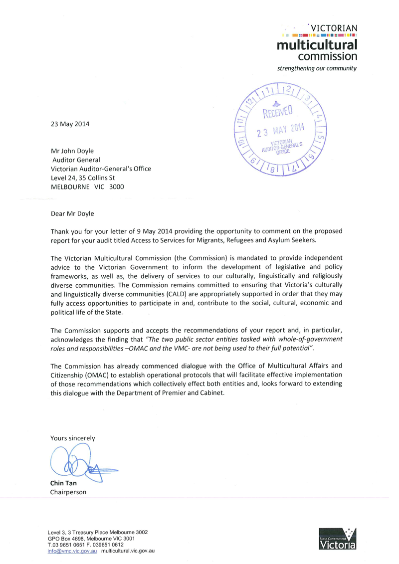RESPONSE provided by the Chairperson, Victorian Multicultural Commission></div>

</div>



</div> <!-- end s50 -->















   
    <div style=
