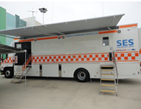 Image shows a VicSES vehicle. Photograph courtesy of Victoria State Emergency
  Service.
