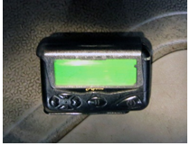Image shows a pager. Photograph courtesy of the Victoria Auditor-General's Office.