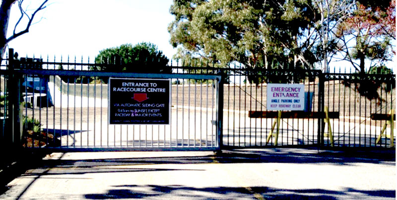 Image shows the Glen Eira Road vehicle entrance. Photograph courtesy of the Victorian Auditor-General's Office.