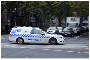 Victoria Police van - Photograph courtesy of ChameleonsEye / Shutterstock.com.