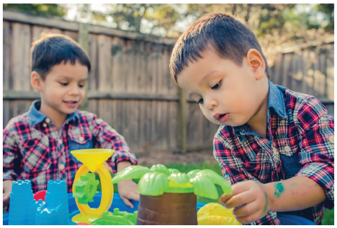 Image of two young boys playing. Photograph courtesy of noBorders - Brayden Howie/Shutterstock.com