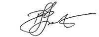 Signature of Peter Frost, Acting Auditor General