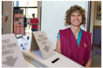 Photo of a female VEC staff member smiling