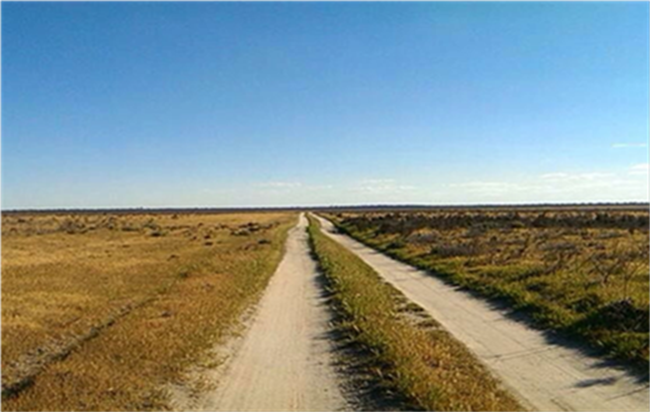 Photo of a dry lake