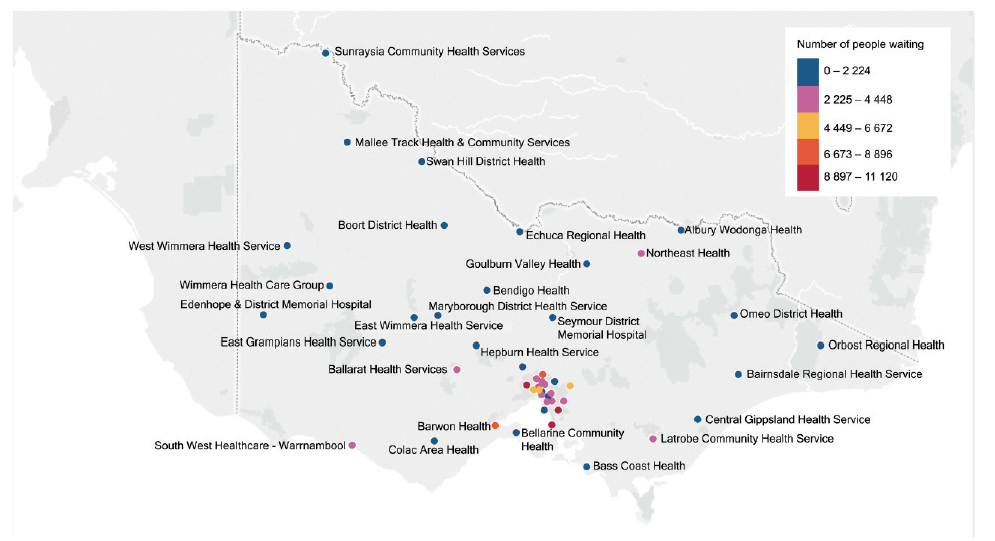 People waiting for general care across all CDAs, 30 June 2016