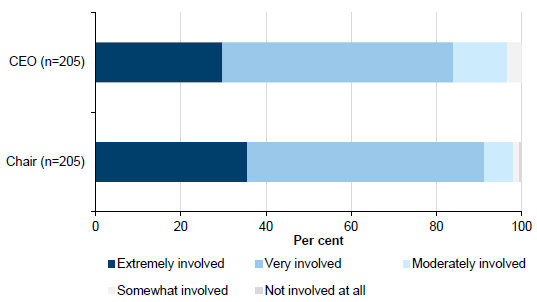 Involvement of the board in the entity's strategic planning shown in Figure C4