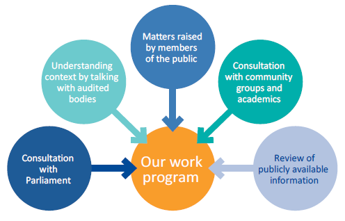 Diagram illustrating who VAGO consults with