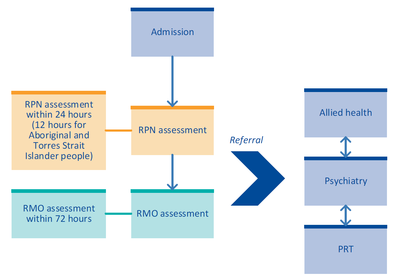 Flow chart showing the YHaRS assessment processes