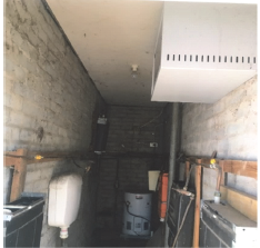 CCTV system cabinet hosted in the maintenance room for a public toilet in a dusty environment without any temperature or humidity controls.