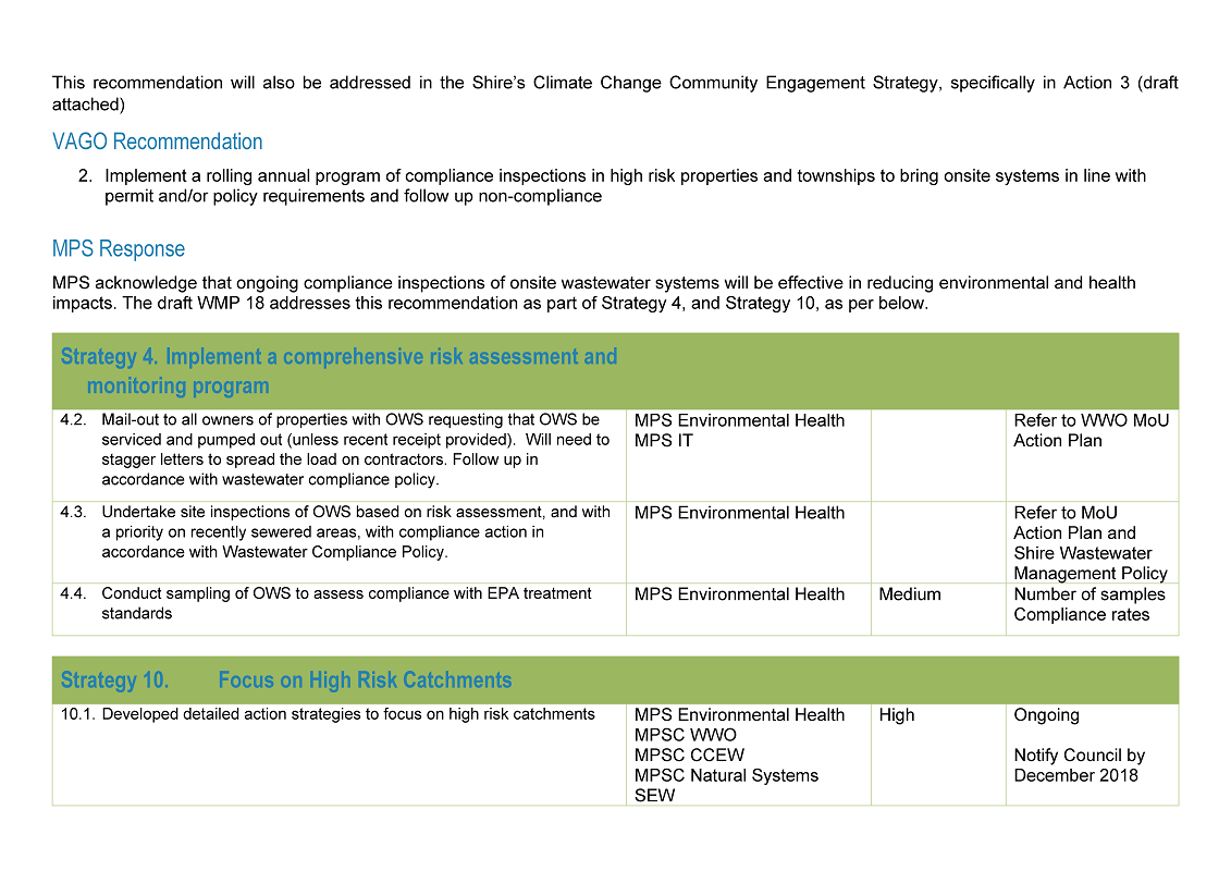 RESPONSE provided by the Mayor, MPSC, page 3.