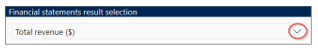 Financial Statement Result Selection 