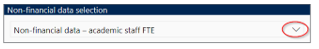 Non-financial Data Selection