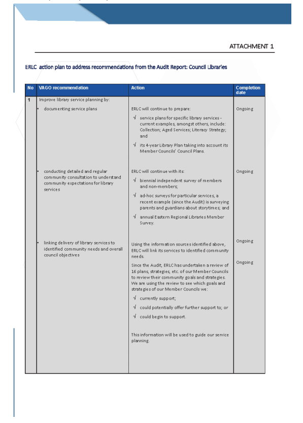 RESPONSE provided by the Chief Executive, ERLC, pg2