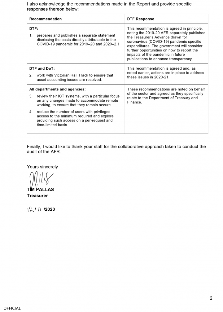 Treasurer response letter page 2