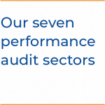 Our seven performance audit sectors