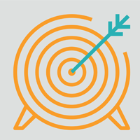 Archery target icon