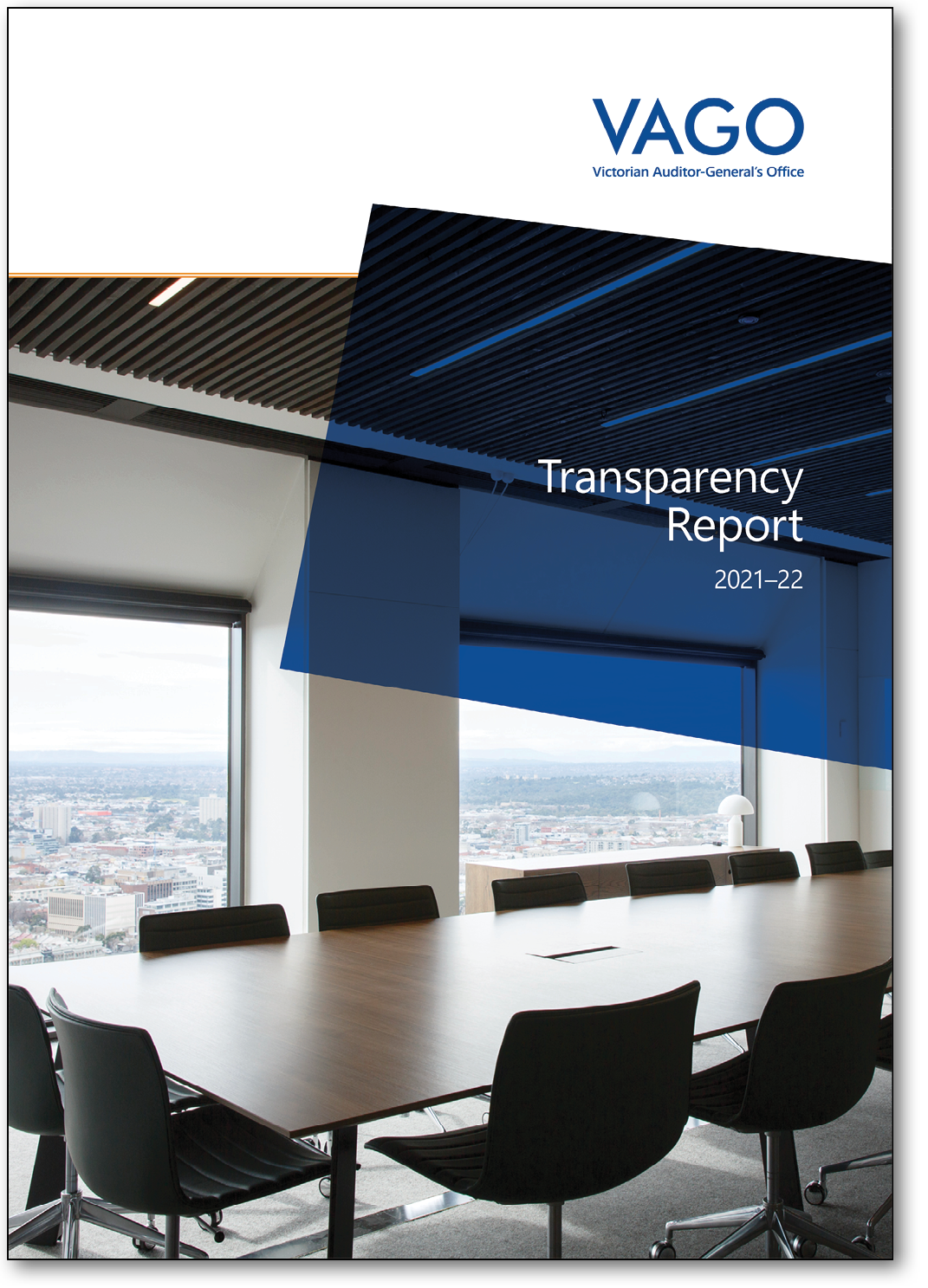Cover of our Transparency Report 2021–22