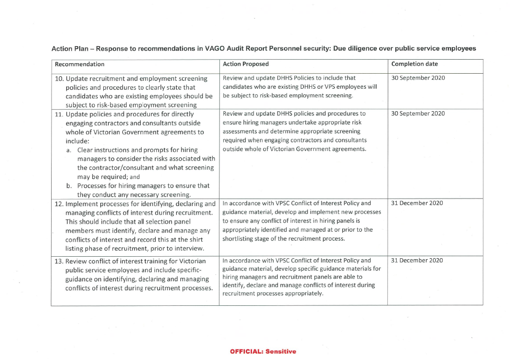 DHHS' response