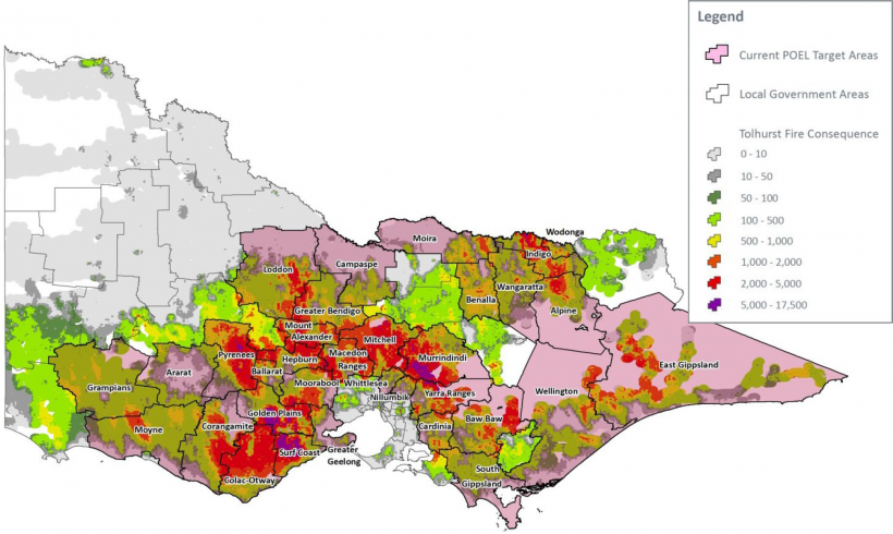 FIGURE 5H: POEL replacement areas and their house-loss consequences