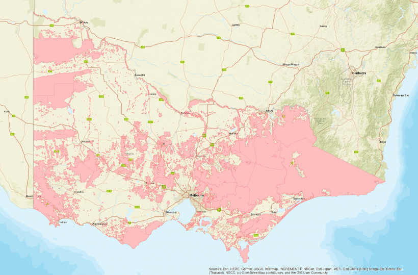 FIGURE 4C: BMO areas across Victoria