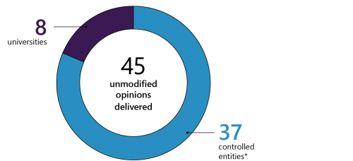 FIGURE 2A: Number of clear audit opinions issued for 2020