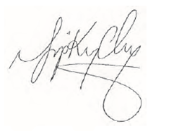 Signature of the Chief Financial Officer, Chiang Yip