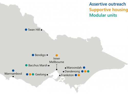 FIGURE 1H: Location of HRSAP-funded service locations