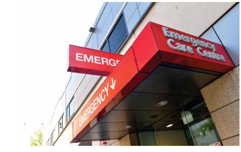 Entrance to and Emergency Care Centre. Photo courtesy of St Vincent’s Hospital Melbourne.