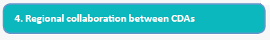 4. Regional collaboration between CDAs (teal)