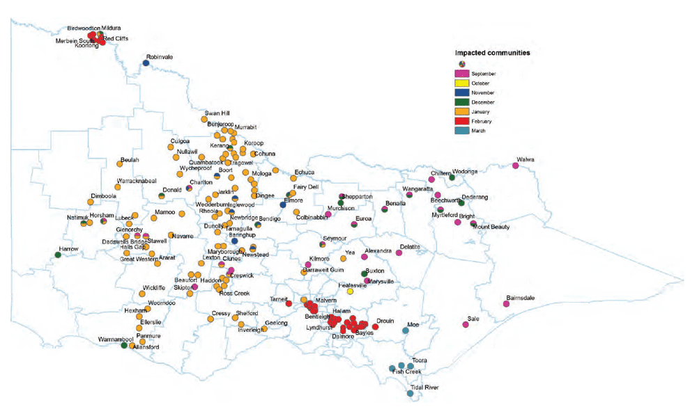 Figure 1F shows Flood-affected areas