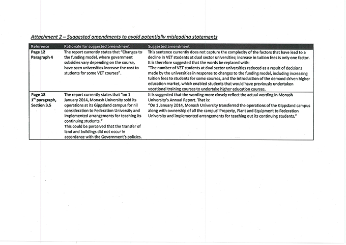 Response provided by the Secretary, Department of Education and Early Childhood Development page 3