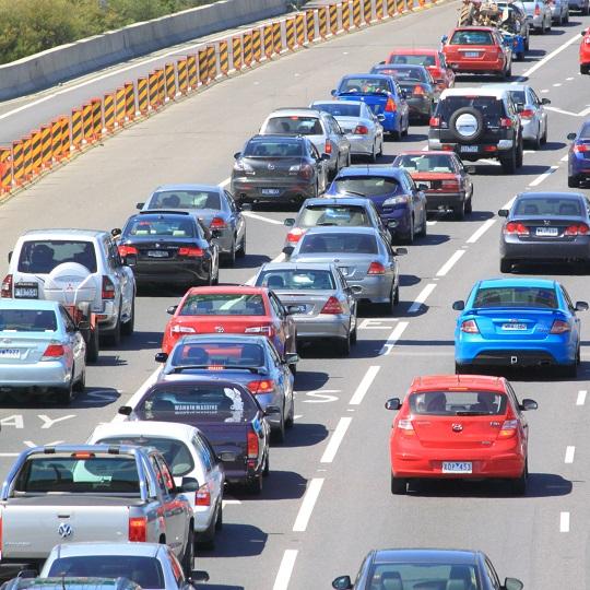 Cars stuck in a traffic jam on a motorway. Photo courtesy of TK Kurikawa / Shutterstock.com 