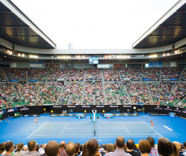 Image of ambiance at the 2016 Australian Open inside Rod Laver Arena. Photo courtesy of Jamie 48 Photography/Shutterstock.com
