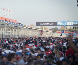 Image shows crowd at the 2012 Qantas Australian Grand Prix on March 18, 2012 in Melbourne. Photo courtesy of zstock/Shutterstock.com