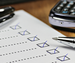 Image of completed checklist in office. Photo courtesy of Bjoern Wylezich/Shutterstock.com