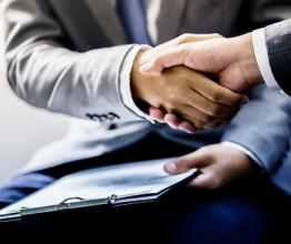 People shaking hands. Photo by Portrait Images Asia by Nonwarit/shutterstock.com