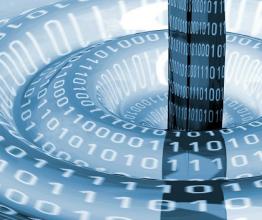 Abstract image of water and binary code. Image courtesy of nmedia/shutterstock.com