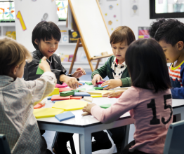 Kindergarten children.