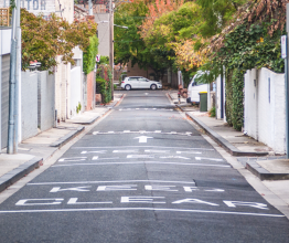 A local road in Melbourne.