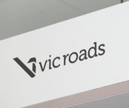 Sign with the VicRoads logo