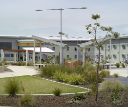 Buildings and garden at Ravenhall Correctional Centre